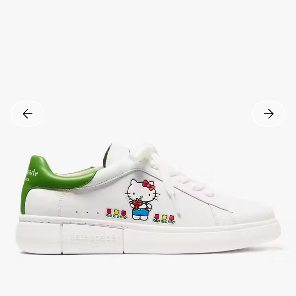 NIB Kate Spade x hello kitty leather sneakers